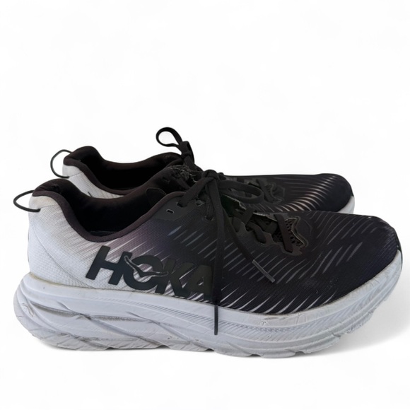Hoka Other - Hoka Rincon 3 Running Shoes Black White Lightweight Men’s 10.5 B
